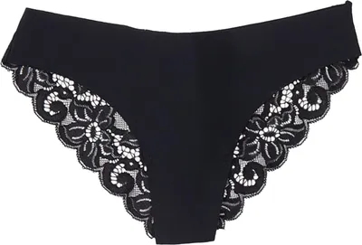 Produktbild von Damen Unterhose, niedrige Taille, Spitze, nahtlos, einfarbig, elastisch, dünn, gute Atmungsaktivität, feuchtigkeitsableitend, dehnbar, für den Alltag, Slips, Sporthöschen