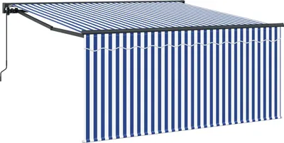 Obrázok produktu pre Zatemniteľná markíza Modrá a biela 300 x 250 cm