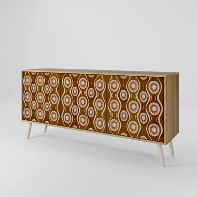 Immagine prodotto di Spacerebels cassettiera a 3 ante - credenza cassettiera - credenza alta - mobile armadio - soggiorno camera da letto - 57,5×164,5×42 (HxLxP)