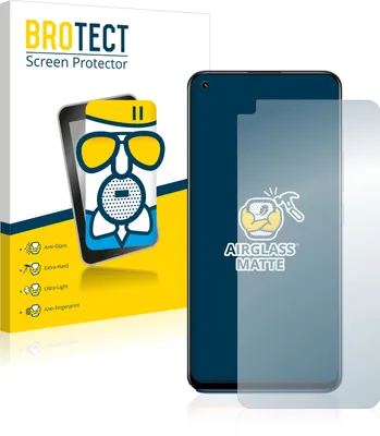 Produktbild von BROTECT Entspiegelungs Schutzglas für realme 8 Schutzfolie Panzer Folie Glas Display Schutz matt