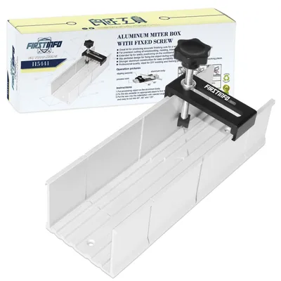 Imagen del producto de Elzusha - Caja de ingletes de aluminio para carpintería