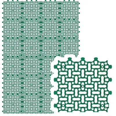 Produktbild von GARDENIX  Rasengitter Paddockplatte 24x 50x50 cm (6,00m²) Rasenwaben Parkplatzrasen Rasenmatten Kiesgitter Rasengitterplatten Grün