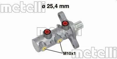 Produktbild von METELLI 05-0726 Bremszylinder Hauptbremszylinder für FIAT Ducato Kastenwagen (250, 290) Ducato Pritsche / Fahrgestell (250, 290) Ducato Bus (250, 290)