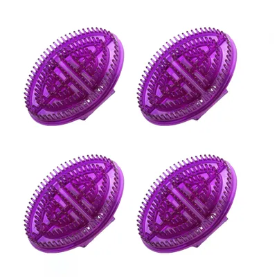 Productafbeelding van Siliconen Handmassageborstels - 4 Stuks - 15 x 10 cm