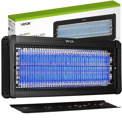 Zdjęcie produktu dla Vayox Lampa Owadobójcza IKV-60W | Światło UV | Przeciw Insektom | 4500 V | Czarna
