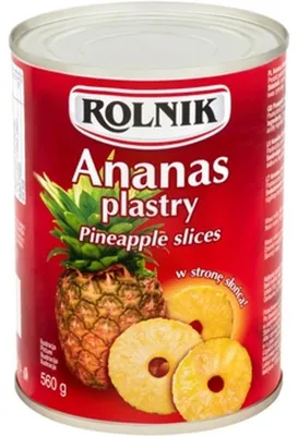 Zdjęcie produktu dla Rolnik Ananas w Plastrach 560 g