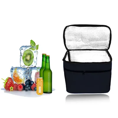 Produktbild von Kühltasche Faltbar, 4L Kühltasche Picknicktasche, Mini Isolierte Thermo Lunch Tasche, Kühltasche Eistasche für Büro Arbeit Reisen