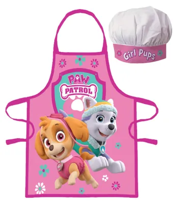 Produktbild von Paw Patrol Skye Kochschürze + Kochmütze Kinder Koch-Set 2 tlg. Backschürze