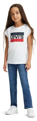 Productafbeelding van Levi's Kids 711 skinny jeans voor meisjes, blauw, maat 2 jaar