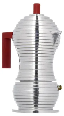 Produktbild von Alessi Pulcina Espressomaschine - Gußaluminium, rot