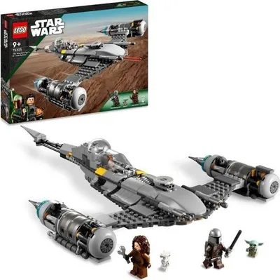 Image de LEGO Star Wars Le Chasseur N-1 du Mandalorien 75325, Jeu de Construction, Livre de Boba Fett, Figurine & Bébé Yoda