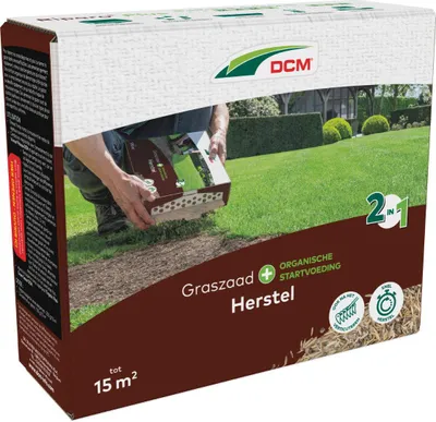 Produktbild von Rasensamen Plus Nachsaat DCM 225 g - 15 m² - Schnelle Regeneration und Starke Verwurzelung