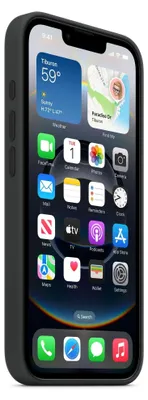 Produktbild von Apple iPhone 16e/17e Silikon Case, schwarz ohne MagSafe