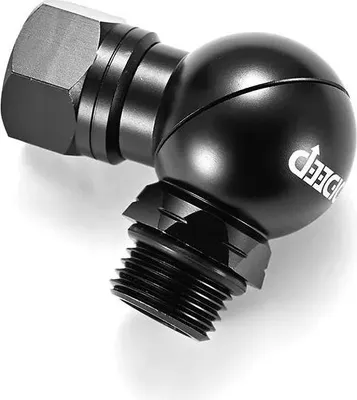 Image de Régulateur de respiration adaptateur - Raccord rotatif à 360° - Pour le deuxième étage - Pour tuyau de bouteille de plongée - Métal - Noir