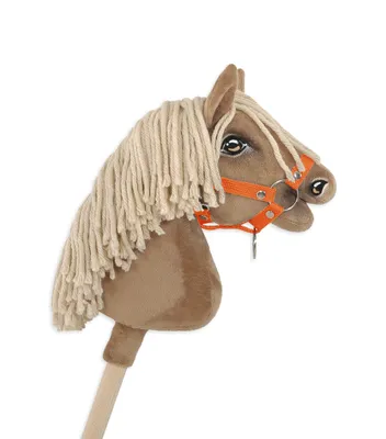 Produktbild von Hobby Horse A4 Pferdehalfter, befestigt, klein - orange