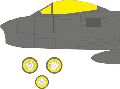 Produktbild von Eduard Accessories EX1091 - 1:48 F-86F-25/30 TFace AIRFIX - Neu