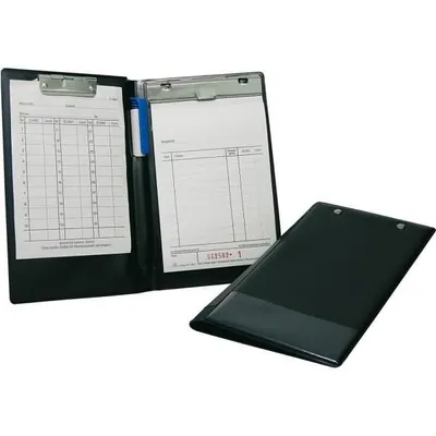 Produktbild von WEDO Kassenblock Mappe DIN A6 schwarz aus Kunststoff