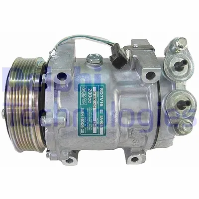 Produktbild von DELPHI TSP0155932 Sanden SD7V16 Klimaanlage Klimakompressor PAG 46 für FORD Focus II Schrägheck (DA, HCP, DP) Focus II Kombi (DA, FFS, DS) C-MAX (DM2)