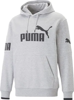 Produktbild von PUMA Power Colorblock Hoodie Herren 04 - light gray heather M
