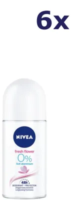 Produktbild von 6x Nivea deodorant roller 50ml Fresh Flower