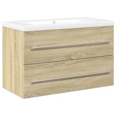 Immagine prodotto di vidaXL Set di mobili da bagno 2 pezzi in legno di quercia Sonoma