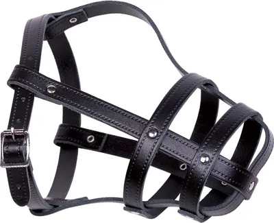 Produktbild von Nobby Leder Maulkorb Größe 8; 37/48 cm, schwarz