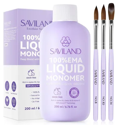 Obrázok produktu pre Bezfarebný monomerový tekutý akryl na nechty, vhodný na aplikáciu štetcom