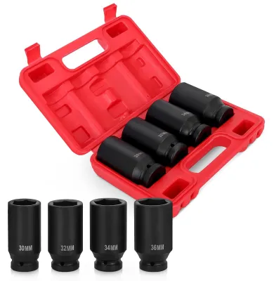 Immagine prodotto di Solidchoice - Set di 4 chiavi a bussola profonde
