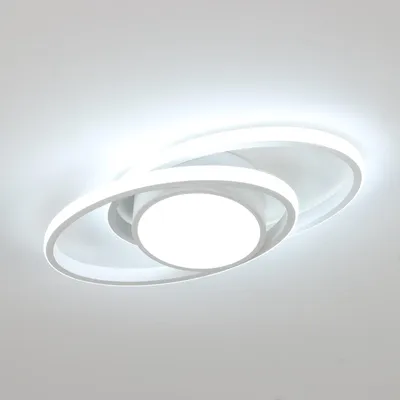 Obrázok produktu pre Osairous, LED stropné svietidlo, 39W, 6500K, 4290 lúmenov, kruhové, priemer 38 cm. Moderné LED stropné svietidlo vhodné do obývačky, spálne, chodby alebo jedálne (biela). [Energetická trieda E]