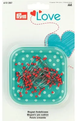 Produktbild von Prym 610287, Nadelkissen, Mintfarbe, Rot, 0,6 mm, 30 mm, 9 g