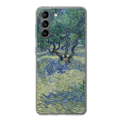 Produktbild von MuchoWow® Handyhülle Schutzhülle Hülle für Samsung Galaxy S21 Der Olivenhain - Vincent van Gogh Silikon Softcase Handy Hülle - Softcase