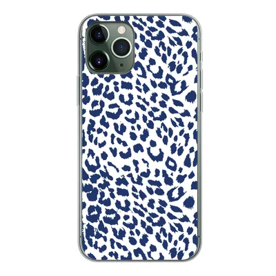 Produktbild von MuchoWow® Handyhülle Schutzhülle Hülle für iPhone 11 Pro Panther Druck - Blau - Abstrakt Silikon Softcase Handy Hülle - Handy