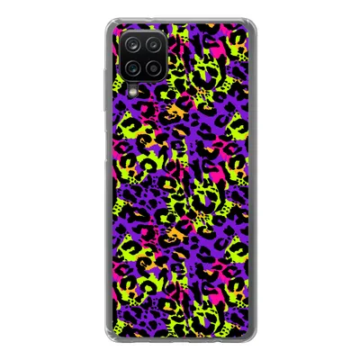 Produktbild von MuchoWow® Handyhülle Schutzhülle Hülle für Samsung Galaxy A12 Tiermuster - Regenbogen - Neon Silikon Softcase Handy Hülle - Bild
