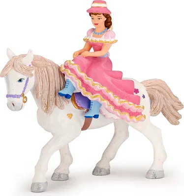 Produktbild von Spielfigur Papo Reiterin mit Hut