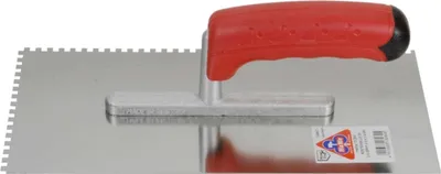 Produktbild von Hawe Glättekelle, Putzerkelle, Maurerkelle, Zahnung und 2-Komponenten-Softgriff, Rostfrei Größe:10 x 10 x 10 mm