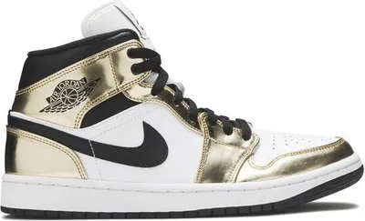 Immagine prodotto di Air Jordan 1 Mid Metallic Gold Nero Bianco - EU: 40