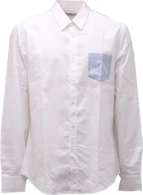 Produktbild von 0964AG camicia uomo GAUDI' white Baumwolle textured shirt man