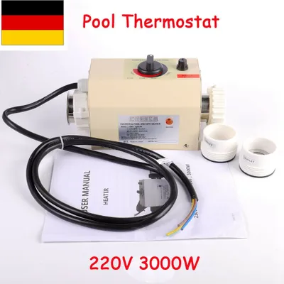 Image de Thermostat 3KW Thermostat pour piscine Chauffage électrique de piscine, Piscine SPA Chauffage électrique Thermostat-régulateur de température numérique pour bain chaud froid Piscine 220V