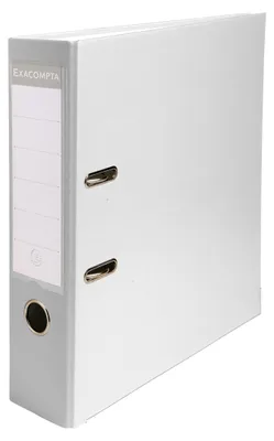 Image de Exacompta 20x Classeur à levier polypropylène dos de 75mm Blanc 918402B