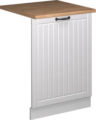 Image de Façade de lave-vaisselle Vicco Fame-Line Blanc campagne 60cm , PT Chêne, Model 55239
