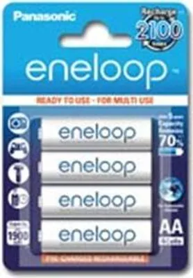 Zdjęcie produktu dla Sanyo BK-3MCCE/4BE, Bateria do ponownego naładowania, AA, Niklowo-metalowo-wodorkowa (NiMH), 1,2 V, 4 szt., 1900 mAh