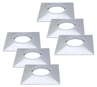 Obrázok produktu pre sada 6 profesionálnych povrchových kruhových svietidiel Paulmann z nerezovej ocele, uhlové UpDownlight LED 80 mm, chróm mat/hliník zinok