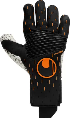 Zdjęcie produktu dla uhlsport Speed Contact Supergrip+ Reflex Rękawice bramkarskie męskie czarny/biały/fluo pomarańczowy 8.5
