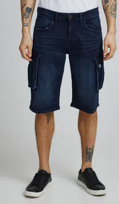 Produktbild von 11 Project PRNordin Herren Cargo Jeans Shorts Kurze Denim Hose mit Stretch Regular Fit