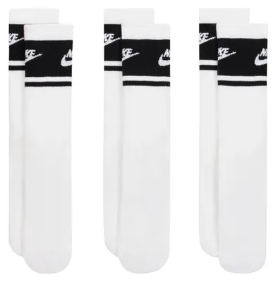 Obrázek produktu pro Nike Everyday Elevated Crew Socks, 3 páry, bílé a černé, model IM7949 901, velikost: 43-46
