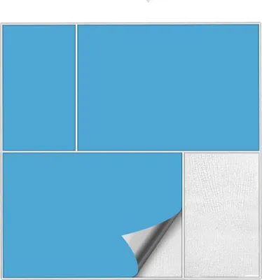Produktbild von Kiwistar Fliesenaufkleber Lichtblau Seidenmatt - 7 x 7 cm - 50 Stück - Klebefliesen Fliesenmuster Stickerfliesen Wandfliesen überkleben