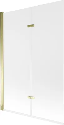 Produktbild von Mexen Castor Badewannenabtrennung 2-flügelig 120 x 150 cm, matt, gold - 892-120-002-50-30