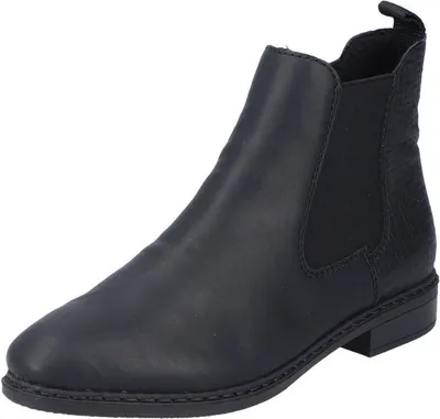 Produktbild von Rieker Damen Chelsea Boot Stretch Stiefelette Reißverschluss 71662, Größe:42 EU, Farbe:Schwarz