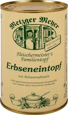 Produktbild von Metzger Meyer Erbseneintopf 1200ml - Lausitzer Suppe / Eintopf