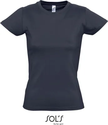 Image de SOLs 11502 | Imperial Women / T-shirt femme - Couleur : Navy - Taille : M